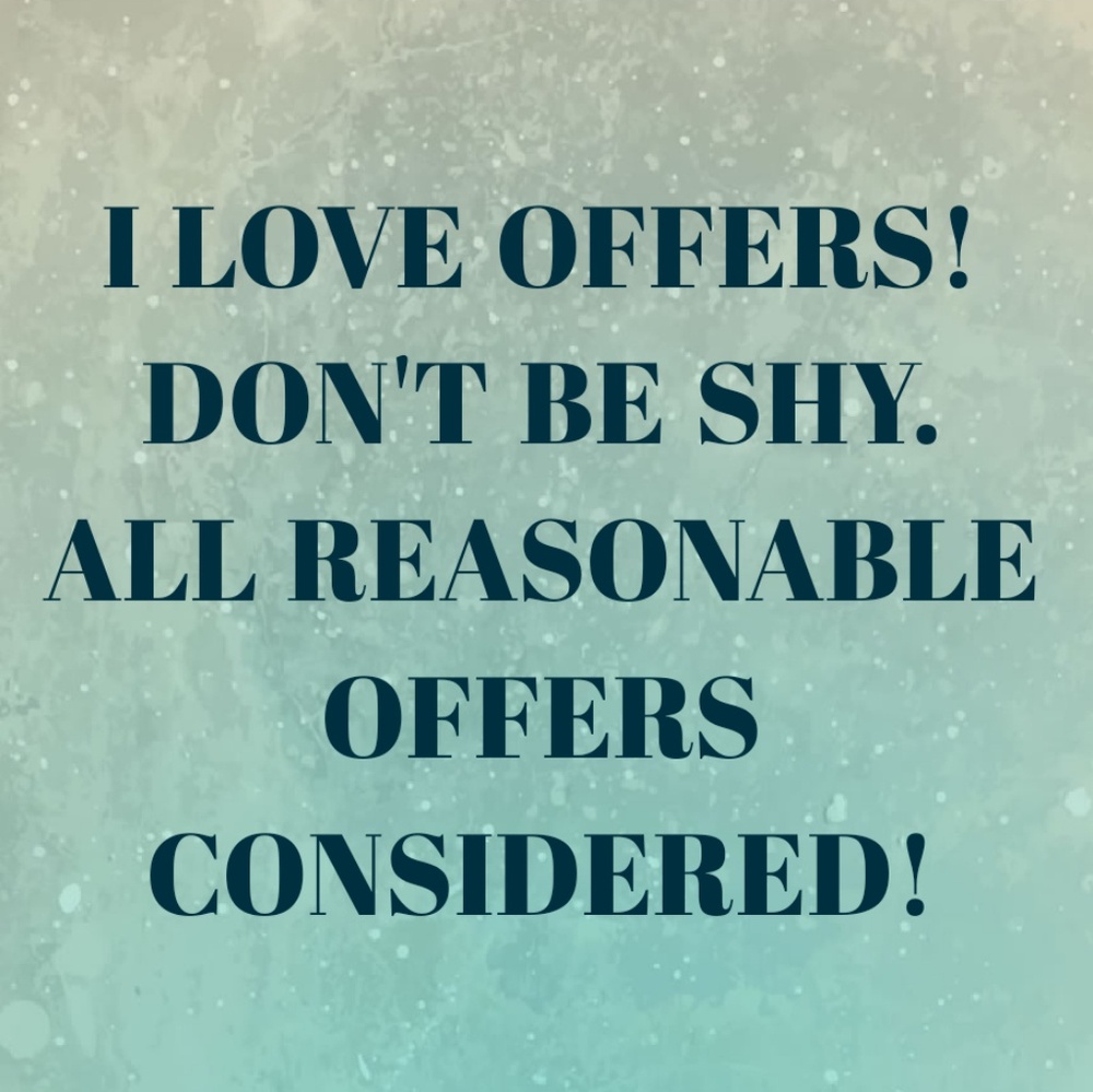 All reasonable offers will be considered.